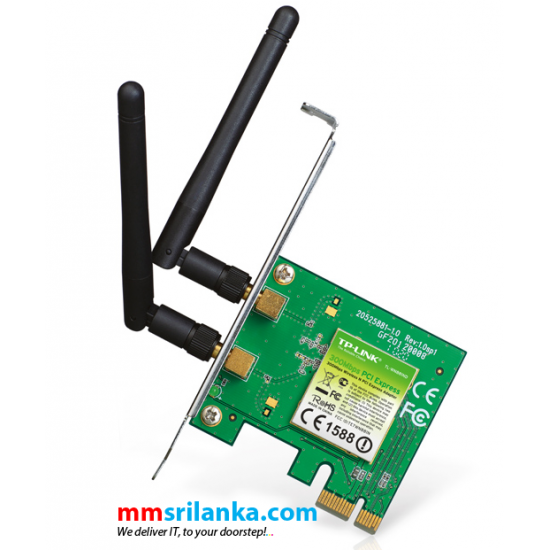 TP-Link 300Mbps Wireless N PCI Express Adapter, Network Card- TL-WN881ND (2Y)