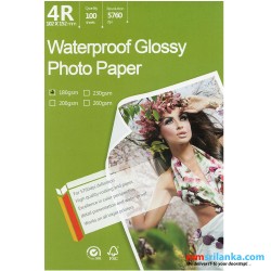 Photo Paper High Gloss -4R- 180gm -100 sheets pack