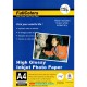 FullColors High Glossy 130gm Inkjet A4 Photo Paper 100 sheets Pack