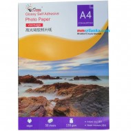A4 Glossy Sticker Photo Paper 135gsm 50 Sheets Pack