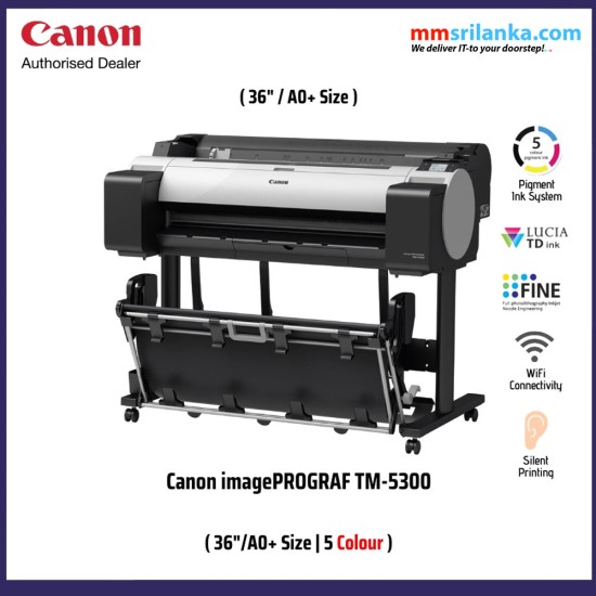 Canon imagePROGRAF TM-5300 Large Format 36"  Printer, A0 Plotter (1Y)