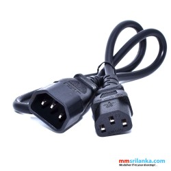 Male To Female UPS Power Extension AC Adapter Cable, IEC Male to Female UPS Lead C14 to C13 1m [1 metres]
