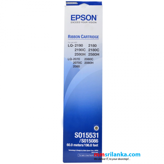 Epson LQ 2190 / 2180 / 2580 / 2070 / 2080 Printer Ribbon-SO15531