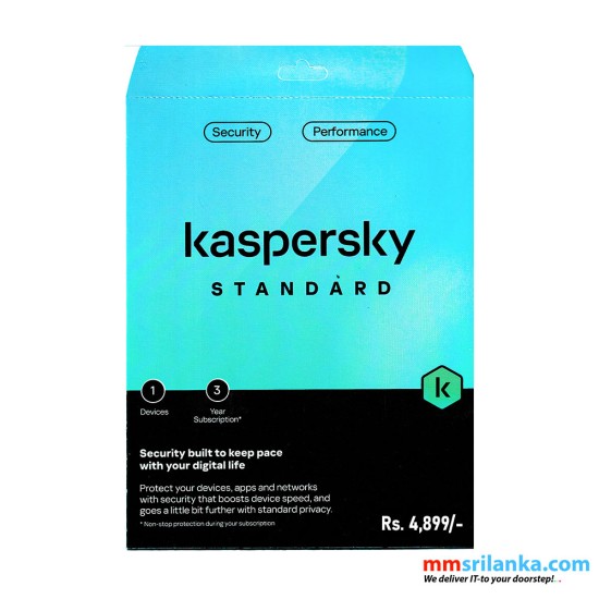 Kaspersky Standard Security One Device, Three Year