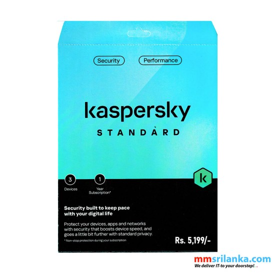 Kaspersky Standard Security Three Devices, One Year