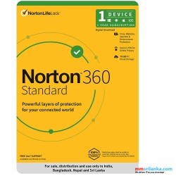 Norton 360 Standard Single User for  Windows, Mac, Android Or iOS