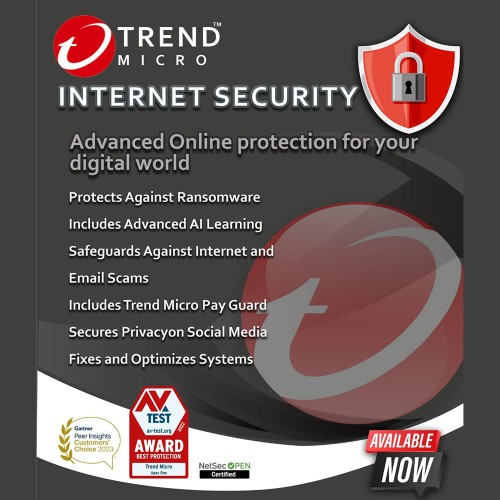 Trend Micro Internet Security Single user 1 Year