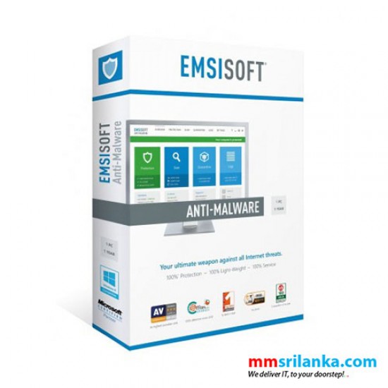 Emsisoft Anti-Malware (Offline Anti-Virus Software) for 1 PC