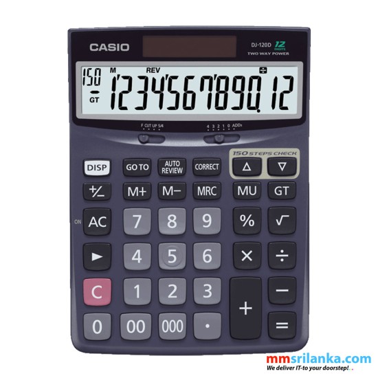 Casio DJ-120D Desktop Calculator (1Y)