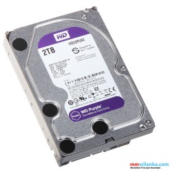 WD Purple 2TB CCTV Hard Disk Drive - 5400 RPM SATA 6Gb/s 64MB Cache 3.5 Inch