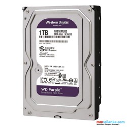 WD Purple 1TB CCTV Hard Disk Drive - 5400 RPM SATA 6Gb/s 64MB Cache 3.5 Inch