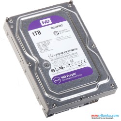 WD Purple 1TB CCTV Hard Disk Drive - 5400 RPM SATA 6Gb/s 64MB Cache 3.5 Inch