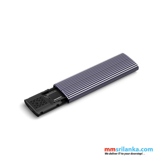 NETAC M.2 NVMe/SATA SSD External Enclosure, USB 3.1, Aluminum, 10GBPS, USB C TO C
