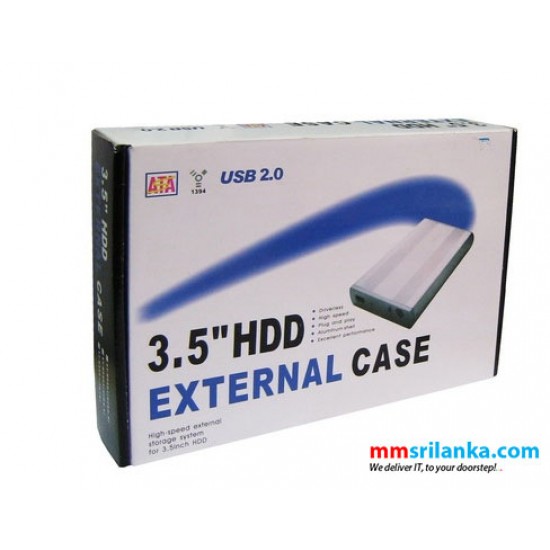 3.5 inch HDD External Case USB 2.0 to SATA External 3.5 Hard Drive Enclosure