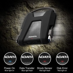 ADATA Durable 1TB USB 3.2 Gen Military-Grade Shock-Proof External Portable Hard Drive
