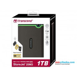 Transcend 1TB USB 3.1 Portable External Hard Drive (2Y)