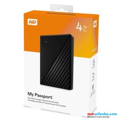 WD 4TB Black My Passport Portable External Hard Drive - USB 3.0