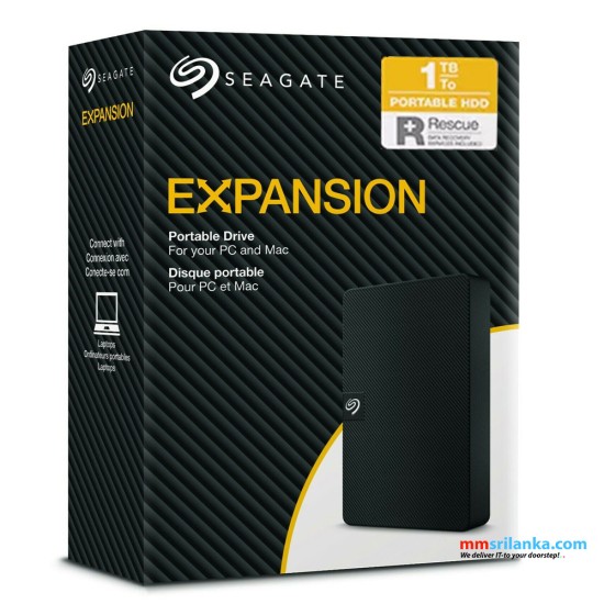 Seagate Expansion 1TB USB 3.0 Portable External Hard Drive (2Y)