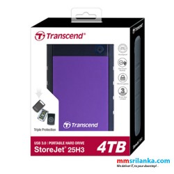 Transcend 4TB External Portable Hard Disk USB 3.1 (3Y)