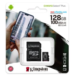 Kingston SDCS/128GB Canvas Select 128GB MicroSD UHS-I Class 10 memory card
