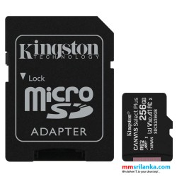 Kingston SDCS/256GB Canvas Select 256GB MicroSD UHS-I Class 10 Memory Card (2Y)