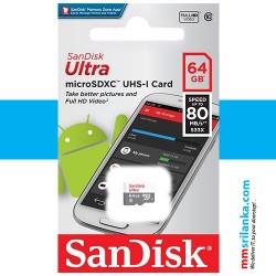 SanDisk Ultra microSDXC UHS-I Memory Card (Class 10) - 64GB