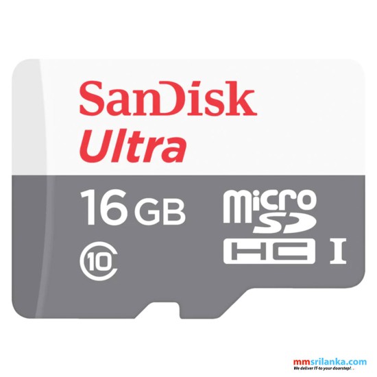 SanDisk Ultra microSDXC UHS-I Memory Card (Class 10) - 16GB (2Y)