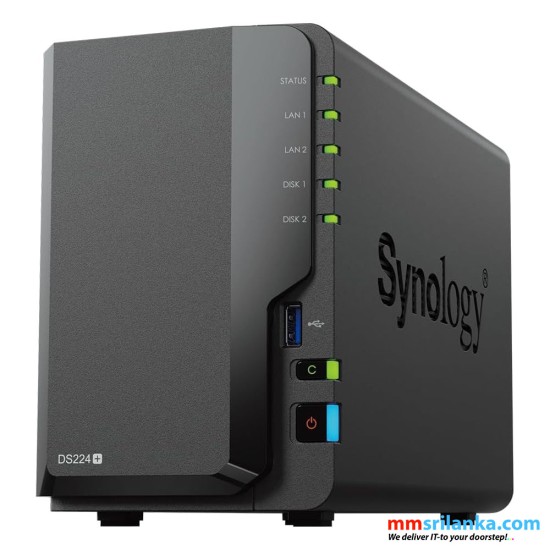 Synology DiskStation DS220+ 2-Bay SATA Dual Core AES-NI NAS Server -  Diskless