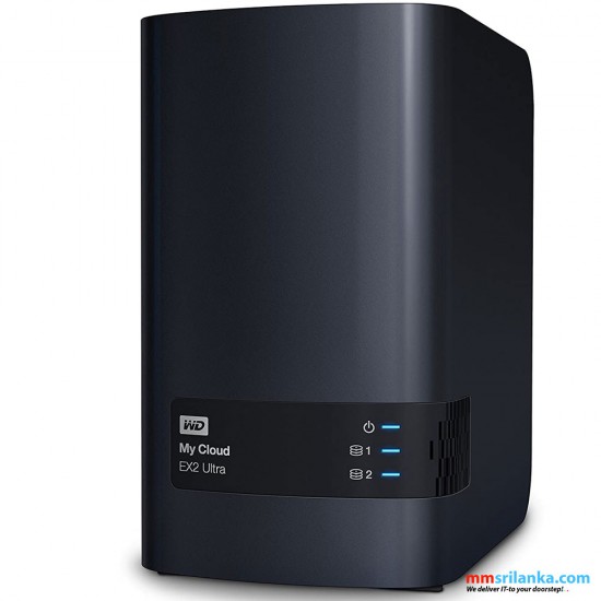 WD My Cloud EX Ultra 2-Bay Diskless Network Attached Storage 3.0 USB (Black) NAS