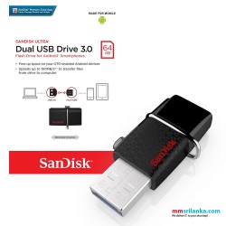 SanDisk Ultra 64GB Dual USB Drive 3.0