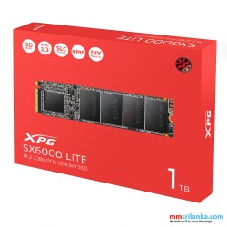 XPG 1TB SX6000 Lite PCIe Gen3x4 M.2 2280 SSD (3Y)