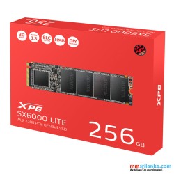 XPG 256GB SX6000 Lite PCIe Gen3x4 M.2 2280 SSD (3Y)