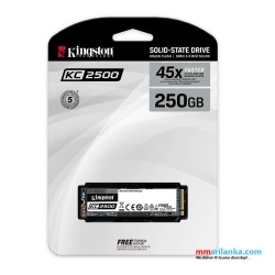 Kingston 250GB A2000 Nvme Internal SSD PCIe Up to 2000MB/S with Full Security Suite SA2000M8/250G