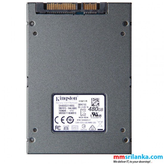 Modsatte indrømme Ledsager Kingston A400 SSD 480GB SATA 3 2.5 Inch Solid State Drive For Desktops And  Notebooks