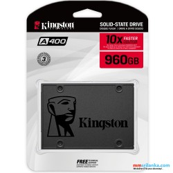 Kingston A400 SSD 960GB SATA 3 2.5 Inch Solid State Drive For Desktops And Notebooks
