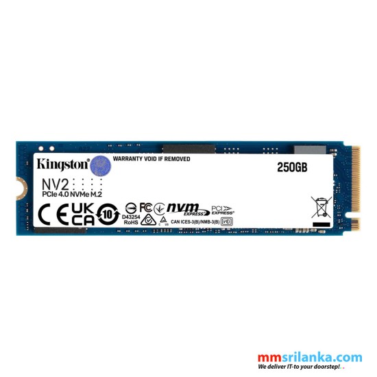 Kingston 250GB M.2 2280 NV2 PCIe 4.0 NVMe SSD (3Y)