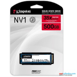 Kingston 500GB NV1 M.2 2280 NVMe SSD SNVS/500G