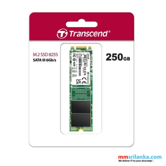 Transcend 250GB M.2 SSD 825S, SATA III 6Gb/s M.2 2280 SSD (3Y)