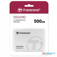 Transcend SSD220Q 500GB, 2.5" SSD SATA 6Gb/S Solid State Drive 500GB