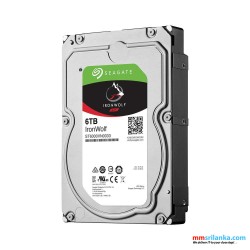 Seagate IronWolf 6TB NAS Internal Hard Drive – 3.5 Inch SATA 6Gb/S 5400 RPM 256MB Cache For RAID Network Attached Storage