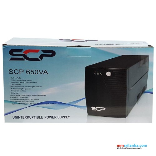 SCP Line Interactive 650VA UPS (2Y)