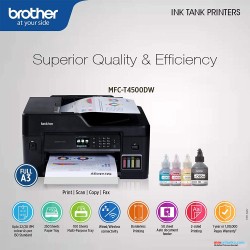 Brother MFC-T4500DW All-in-One Inktank Refill System A3 Printer with Wi-Fi and Auto Duplex Printing