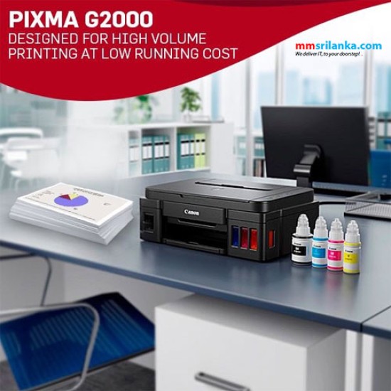 Canon Pixma G2010 All in One Refillable Ink Tank Printer (Print/Scan/Copy)
