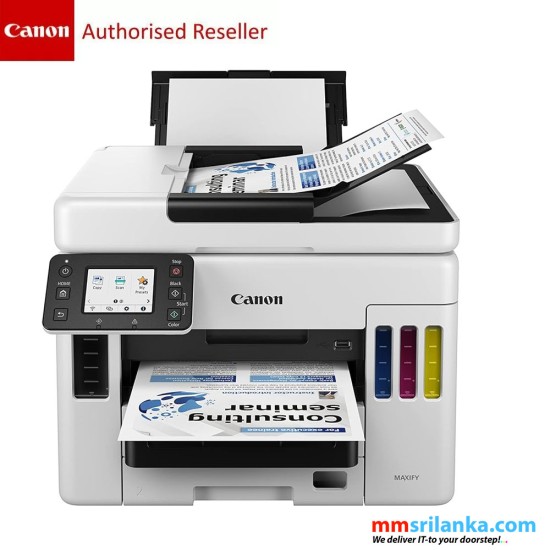 CANON MAXIFY GX7070 Wireless 4-in-1 MegaTank Business Printer (print/Scan/Copy/FAX/WiFi/Duplex/ADF) (1Y)