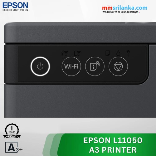 Epson EcoTank L11050 A3+ Single Function Ink Tank Printer with WiFi Connectivity (1Y)