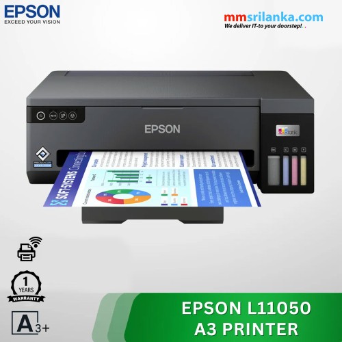 Epson EcoTank L11050 A3+ Single Function Ink Tank Printer with WiFi Connectivity (1Y)