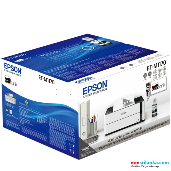 Epson ECOTANK M1170 Mono ink tank system printer