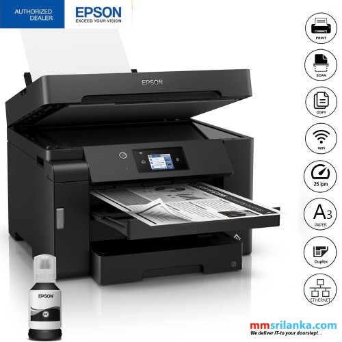 Epson EcoTank Monochrome M15140 A3 Wi-Fi Duplex All-in-One Ink Tank Printer (1Y)