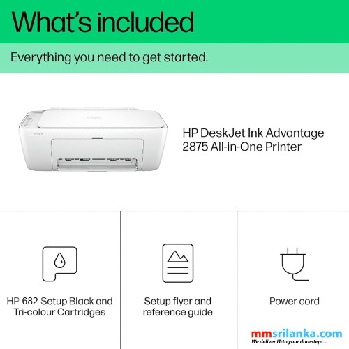 HP DeskJet Ink Advantage 2875 All-in-One Printer (Print/Scan/Copy/Wireless)