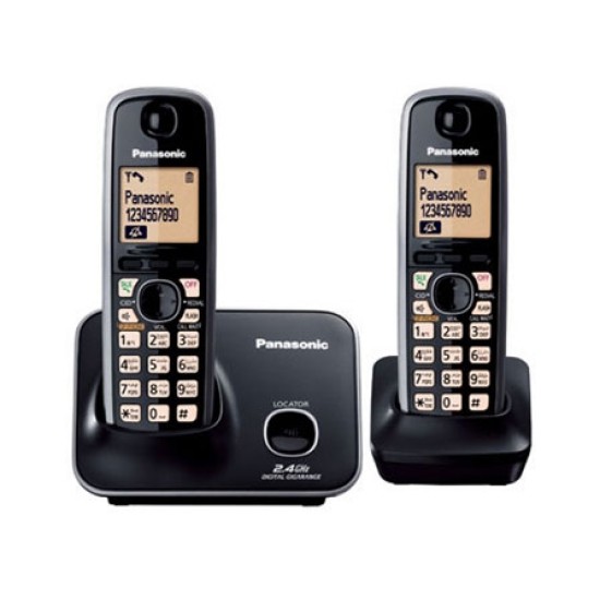 Panasonic Digital Codeless Telephone KX-TG3712SX with Dual Hand set (6M)